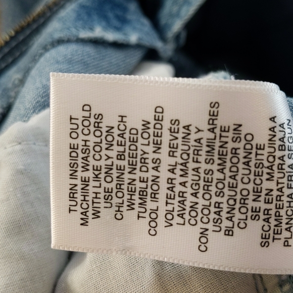 Jordache Skinny Crop Jeans 8 Blue Pattern - Picture 11 of 15